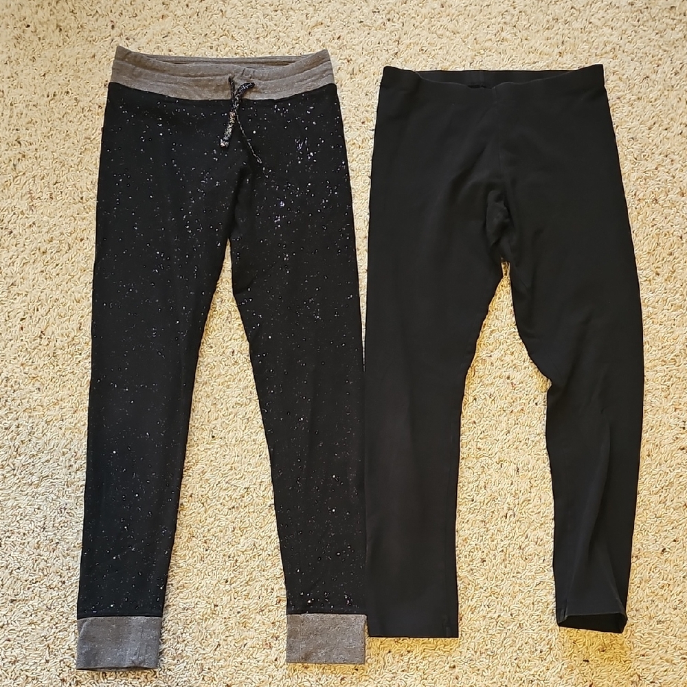 SO Black and Gray Kids Leggings